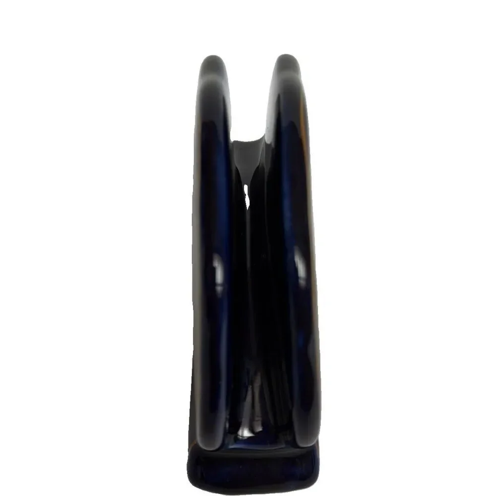 Rosenberg Porcelain Cobalt Napkin Holder 24k Gold Plate Classical Figural Scene